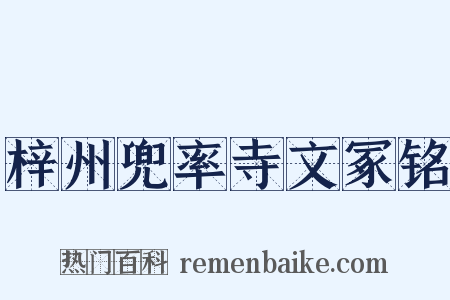 梓州兜率寺文冢铭是什么意思的图片